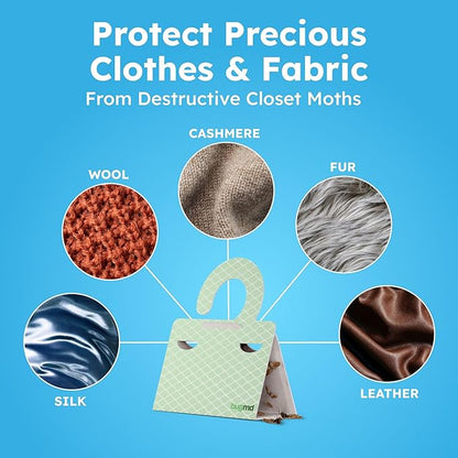 BugMD Clothes & Pantry Moth Traps – Sticky Glue Pheromone-Based Repellent