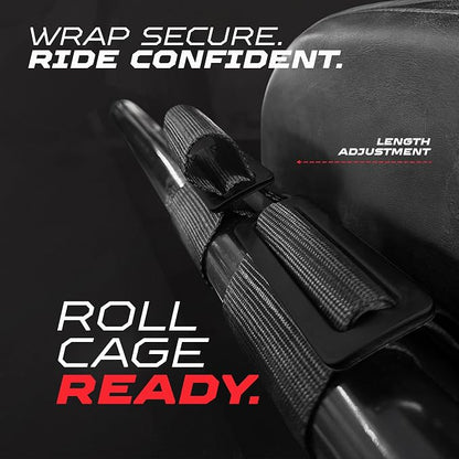 1pc 50 Cal Silver 4 Point Harness 2in Straps, Racing Harness Seat Belt | Ultra Kush padding, Push Button quick release hardware. Universal Fit for UTV, RZR, race car.