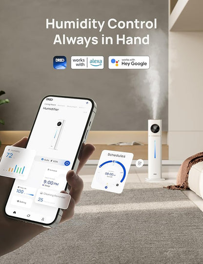 DREO HM735S 11L Smart Humidifier Large Room 700 ft², 100H Cool Mist Air