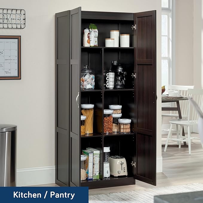 Sauder Storage Cabinet/ Pantry cabinets, 29.61 " x D: 16.02 " x H: 71.50"