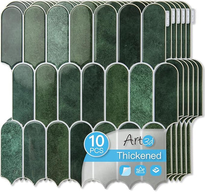 Art3d 12 x 12 Inch Heavy-Duty Peel and Stick Backsplash, Self-adhesive Wall