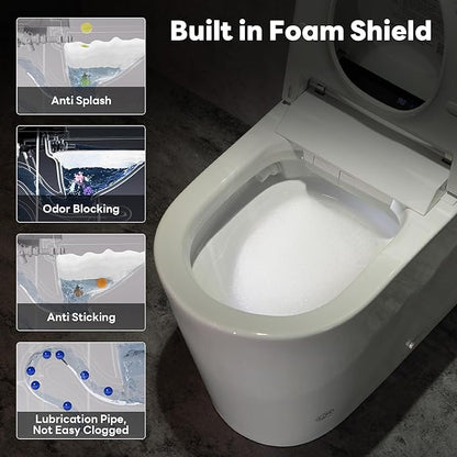 Casta Diva Smart Toilet with Bidet Built in, Auto Open Close, Foot Sensor