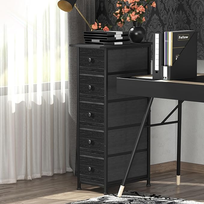 GiftGo Narrow Dresser Vertical Slim Dresser Chest of Drawers Skinny Storage