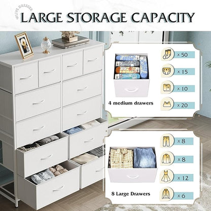 WLIVE Tall White Dresser for Bedroom