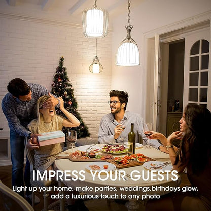 Edison Light Bulbs 60W Equivalent, Dimmable Vintage LED Light Bulbs, E26 Medium Base, Cool White 4000K, ST58, 6W, 750LM, 90+ CRI, Antique Decorative Filament LED Bulb, Clear Glass, Pack of 4