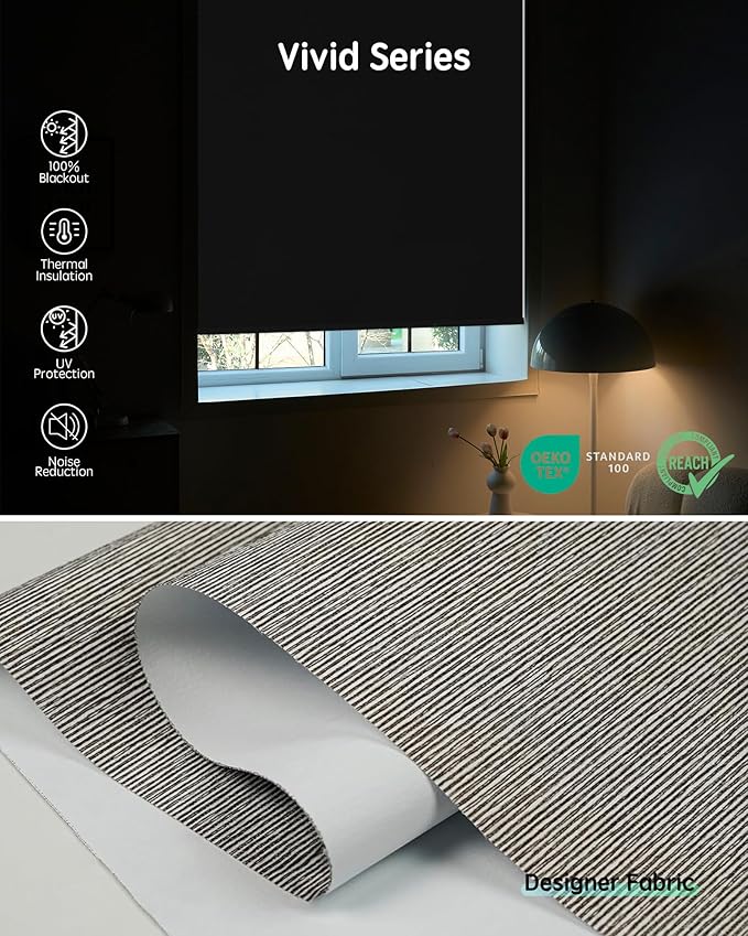 Yoolax Motorized Blinds with Remote, Smart Blinds