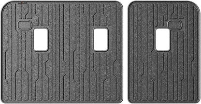 TripleAliners Backrest Mats All Weather Liners Compatible with 2024-2026 GMC Acadia/Chevy Traverse & 2025 2026 Buick Enclave TPE Third Row Seats Back Cover