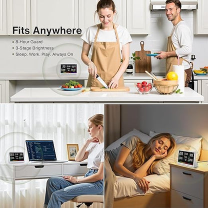 bonoch Upgrade Extended 12-Hour Battery Life 16 in 1 Air Quality Monitor Indoor