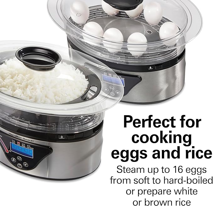Hamilton Beach Digital Electric Food Steamer & Rice Cooker