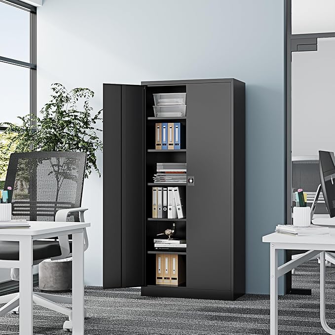 Metal Storage Cabinet-71” Tall Steel File Cabinets