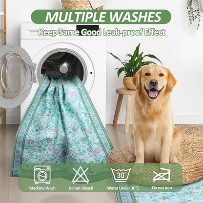 Washable Pee Pads for Dogs, 2 Pack Reusable Puppy Pads, 24"x36" | Super Absorbent, WaterProof & LeakProof, Non-Slip Bottom, Machine Washable, For Floors, Couches, Crates, Playpen, Cars