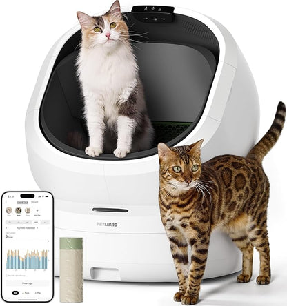 PETLIBRO Luma Automatic Cat Litter Box AI-Camera Waste Analysis, Auto