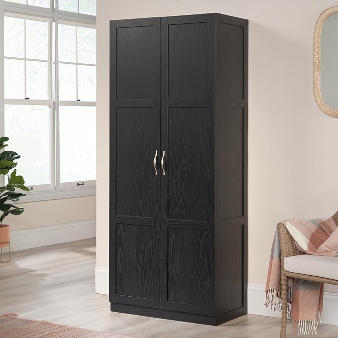Sauder Tall Storage Cabinet, 4 Adjustable Shelves