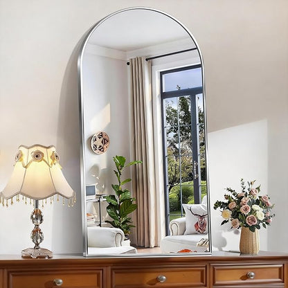 CIRCUMI Arched Wall Mirror, Metal Frame, Large Size