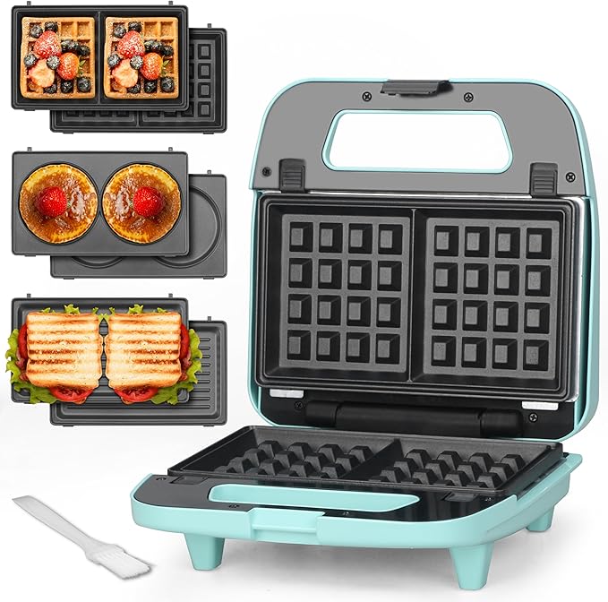 Baker’s Friend 3 in 1 Mini Waffle Maker