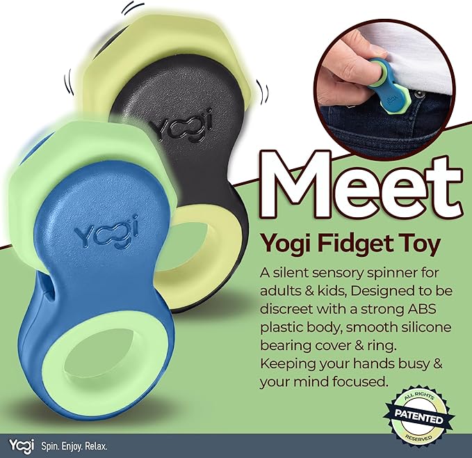 Yogi Fidget Toy – Silent Sensory Spinner