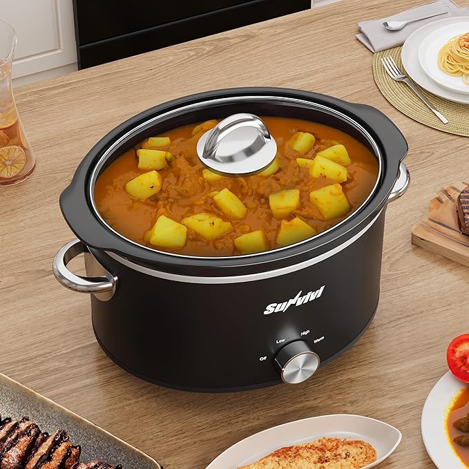 Sunvivi Small Slow Cooker 4QT, Mini Food Warmer