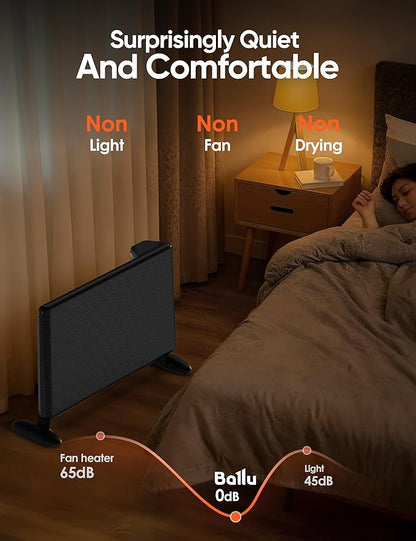 Ballu Mica Infrared Space Heater Large Room, Panel Heater
