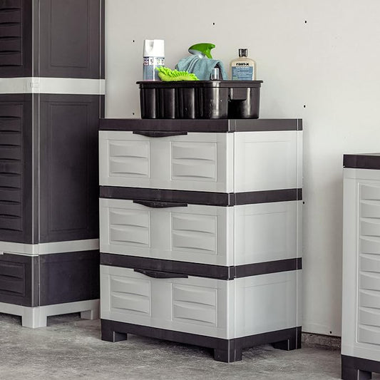 Sunnydaze 29.5" H 3-Tier Storage Cabinet