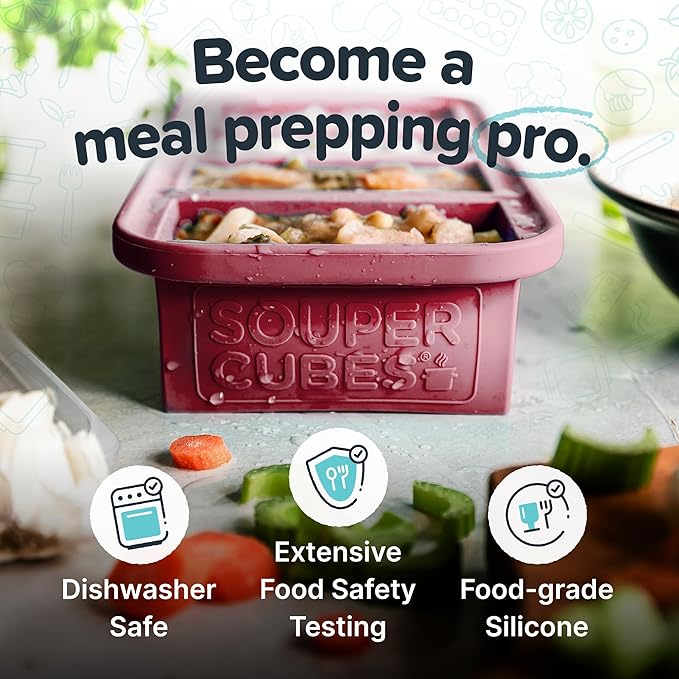 Souper Cubes 1 Cup Silicone Freezer Molds