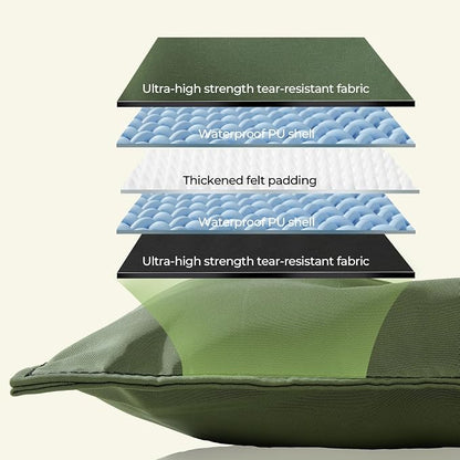 Chew Proof Indestructible Dog Bed,X-Small (17"x23"),Green | Durable,for Aggressive Chewers,Tough,chew resistant, non chewable,Machine Washable & Waterproof,Indoor Outdoor