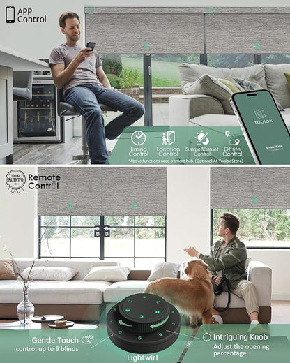 Yoolax Motorized Blinds with Remote, Smart Blinds