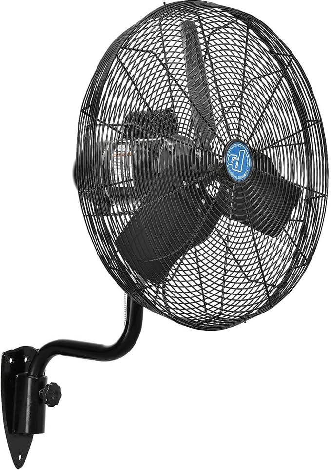 Continental Dynamics CD Premium 24" Oscillating Wall Mount Fan, TEFC Motor