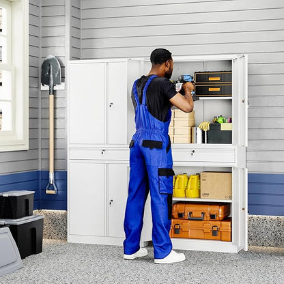 Yizosh Metal Garage Storage Cabinet