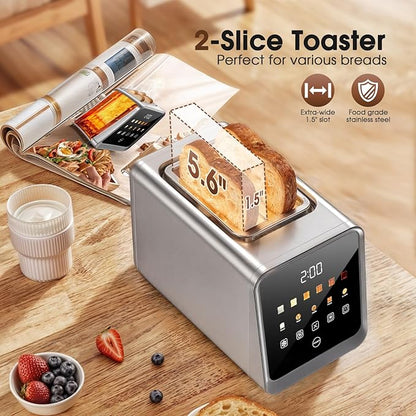Touch Screen Toaster 2 Slice, Smart Digital