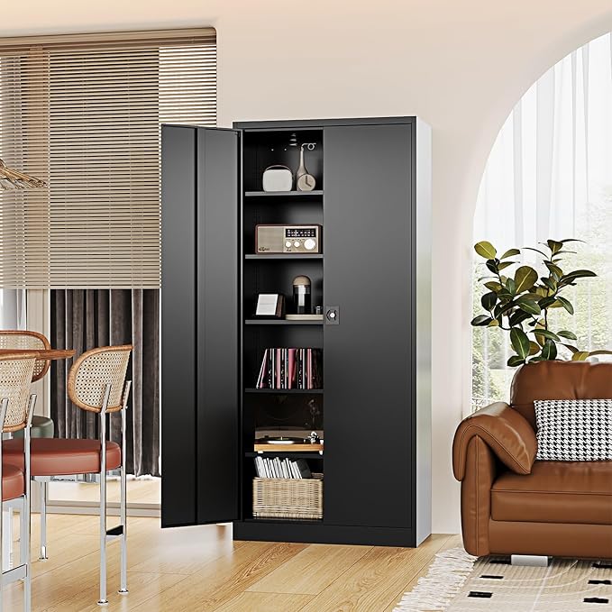 Metal Storage Cabinet-71” Tall Steel File Cabinets