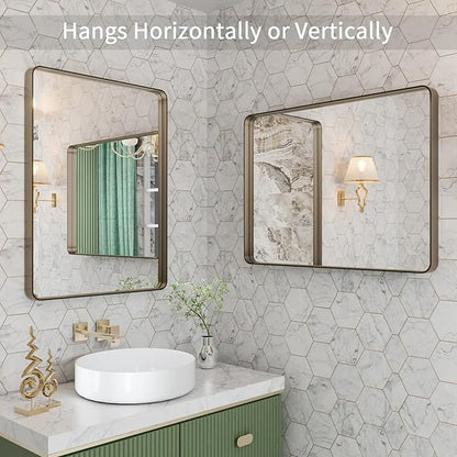 LOAAO 22”X30” Bronze Bathroom Mirrors