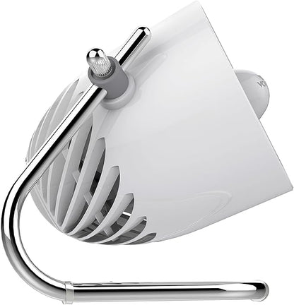 Vornado Pivot Personal Air Circulator, Desk Fan, Ice White