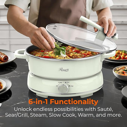 Rosewill 12.7 QT Electric Hot Pot Slow Cooker