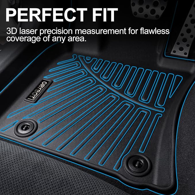 Floor Mats & Trunk Mat Fit for 2018-2022 Honda Accord(Only for Sedan),All Weather Protection TPE, Anti-Slip Floor Mats & Cargo Liner for 2018-2023 Honda Accord Accessories
