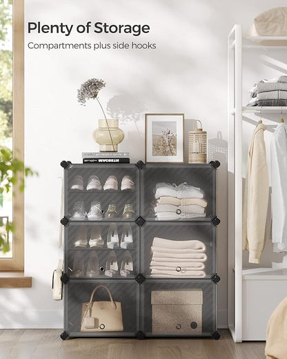 SONGMICS Shoe Rack Organizer, 6-Tier Shoe Storage Cabinet