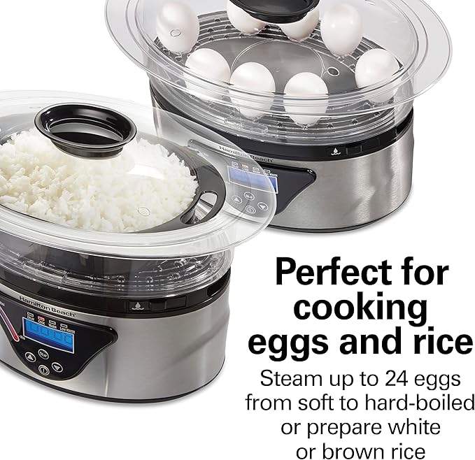 Hamilton Beach Digital Electric Food Steamer & Rice Cooker