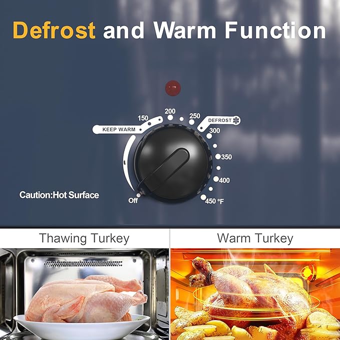 Sunvivi 22lb 18-Quart Roaster Oven, Electric Roaster Oven