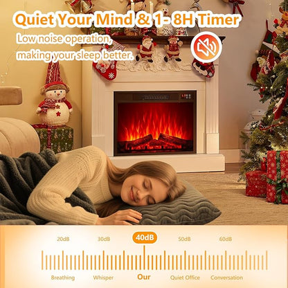 SOOWERY Electric Fireplace