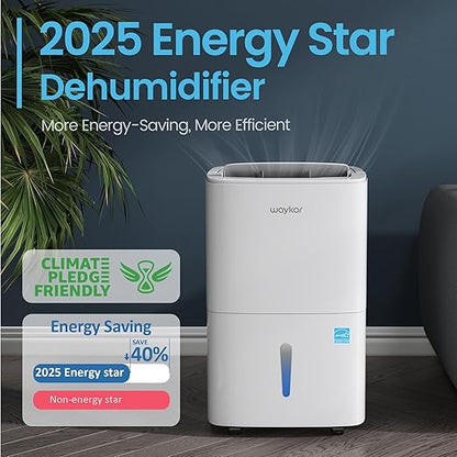 Waykar 120 Pints 2025 Energy Star Home Dehumidifier