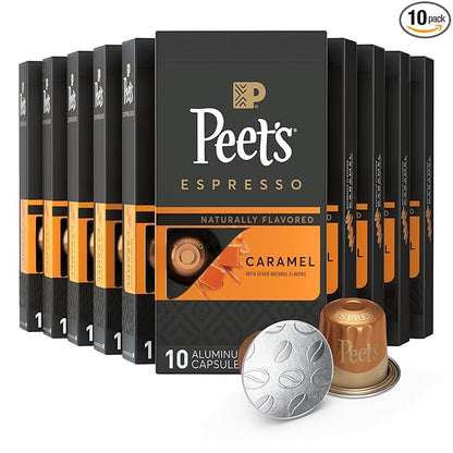 Peet's Coffee, Medium Roast Espresso Capsules, Compatible