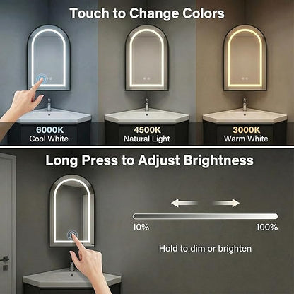 LED Corner Medicine Cabinet