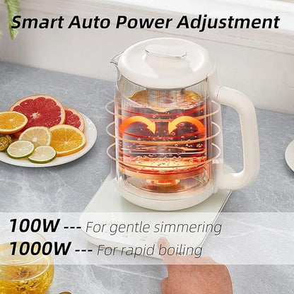 Health Pot, 1.5L Double-Layer Glass Electric Kettle