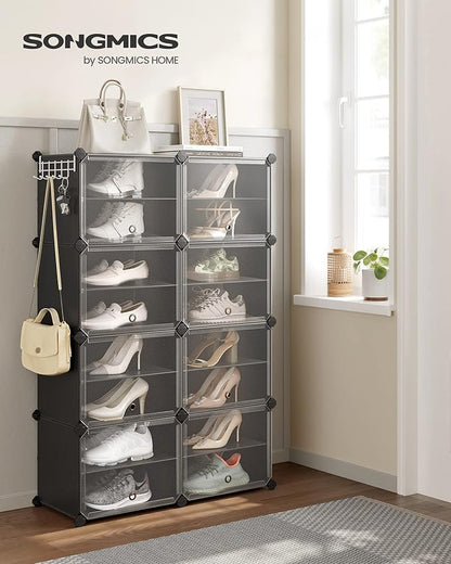 SONGMICS Shoe Rack Organizer, 8-Tier Shoe Storage Cabinet
