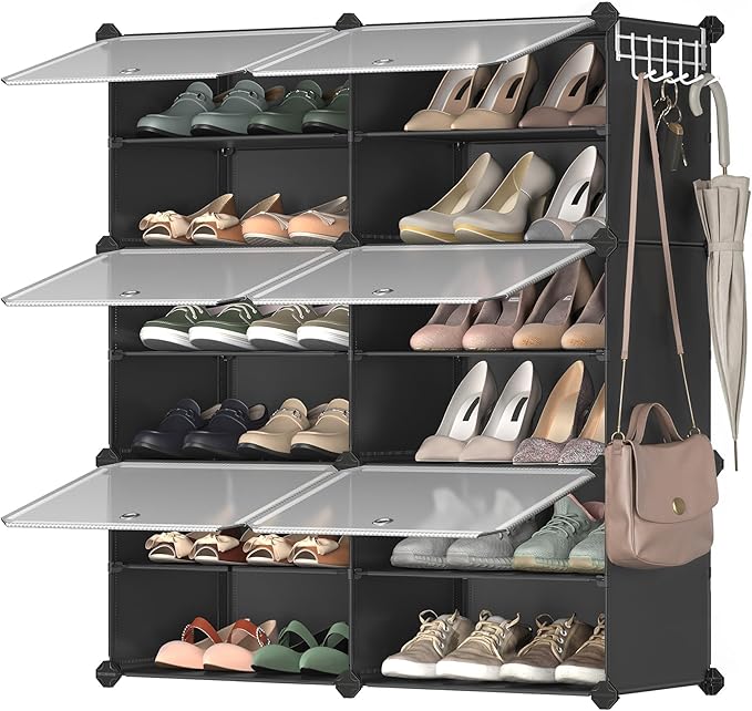 SONGMICS Shoe Rack Organizer, 6-Tier Shoe Storage Cabinet