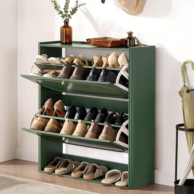 Shoe Storage Cabinet Entryway, Narrow Shoe Cabinet