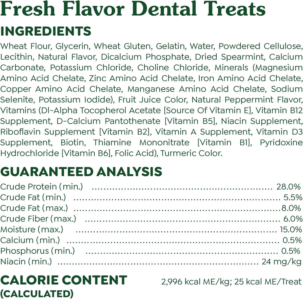 Greenies Regular Dental Dog Treats, Fresh Flavor, 12 oz. Pack (12 Treats)