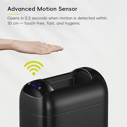 EKO Astro Slim Sensor Trash Can, 10L / 2.6 Gallon Touchless Garbage Bin