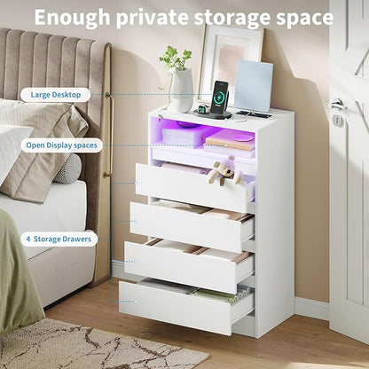 Garvee 4 Drawer Double Dresser