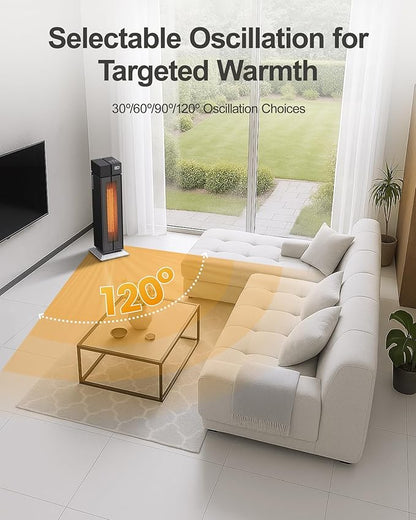 ComDomus Space Heater Large Room, 25” Electric Room Heaters