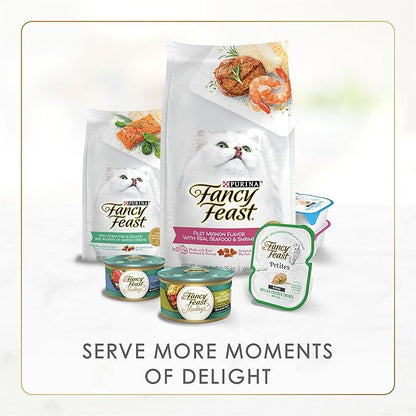 Purina Fancy Feast Senior Wet Cat Food 7 Years Plus Tuna Feast In Gravy Minced - (Pack of 24) 3 oz. Cans